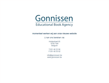 Tablet Screenshot of gonnissen.be